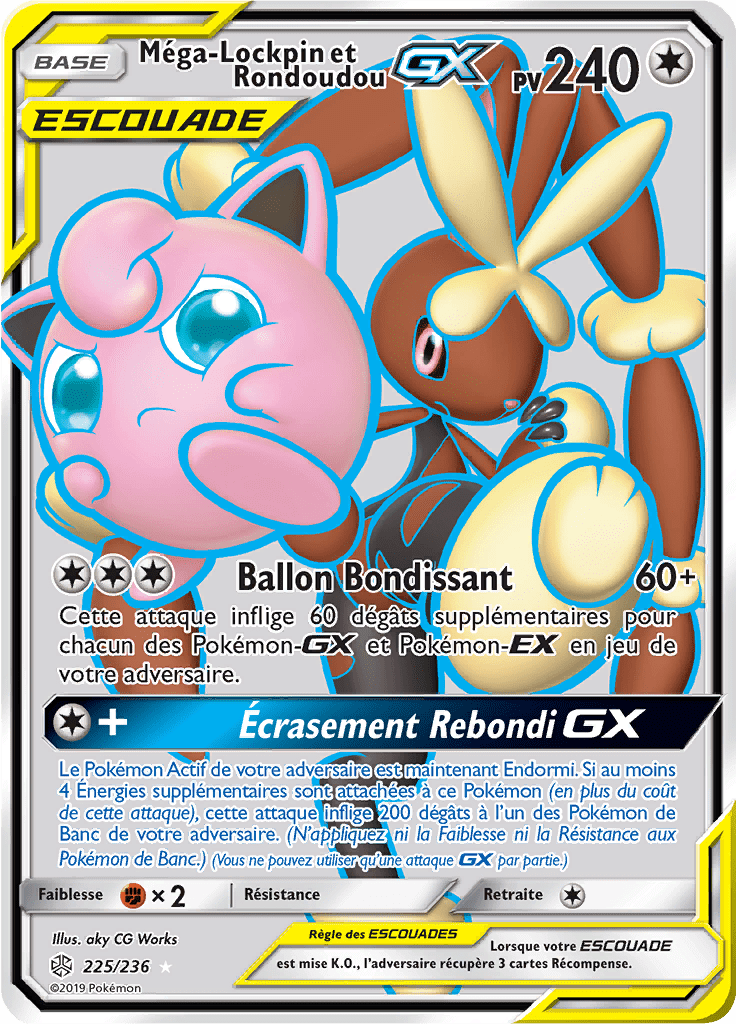 Méga-Lockpin et Rondoudou-GX GX - SL Éclipse Cosmique - 225 - GX Full Art