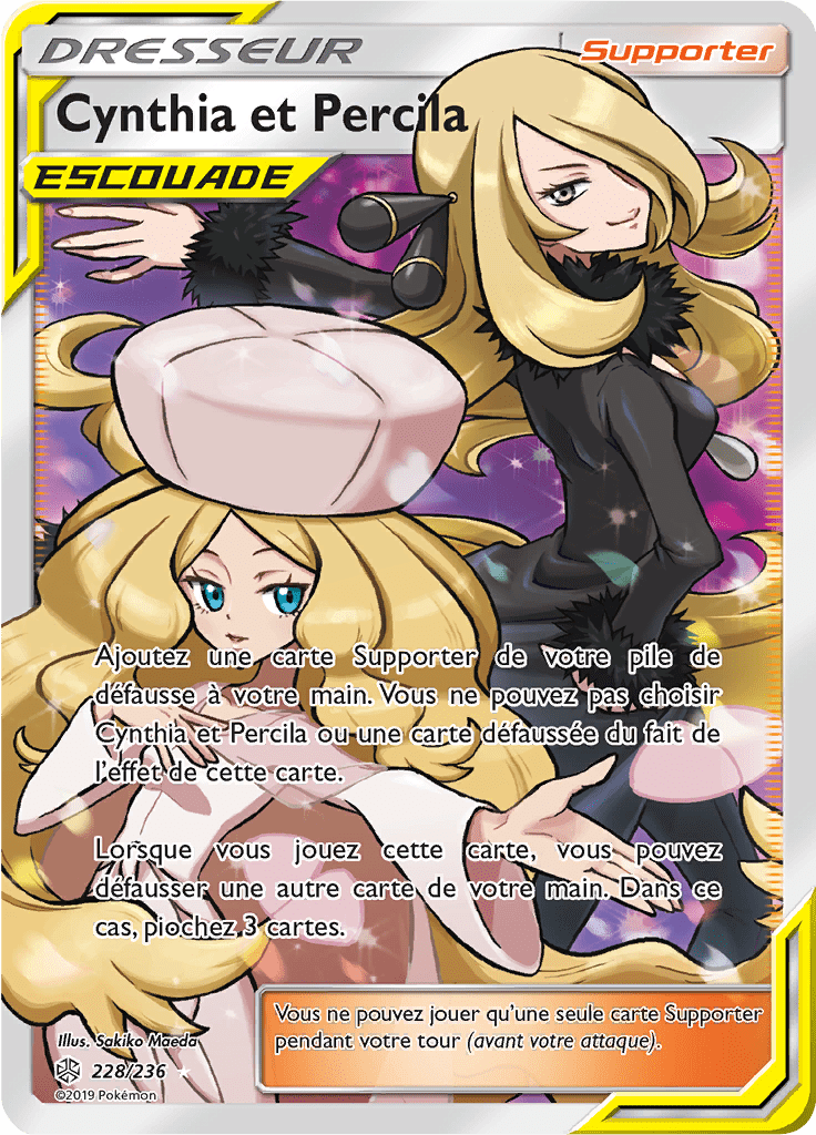 Cynthia et Percila - SL Éclipse Cosmique - 228 - Trainer Full Art