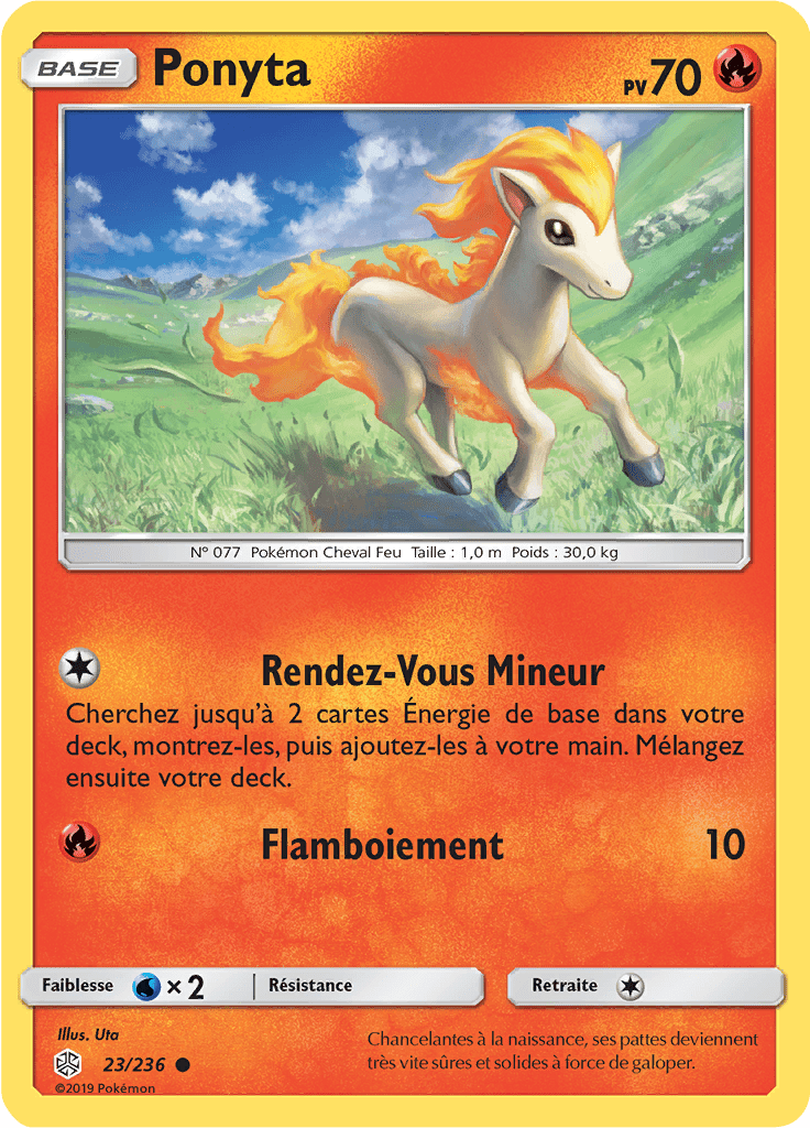 Ponyta - SL Éclipse Cosmique - 023 - Commune