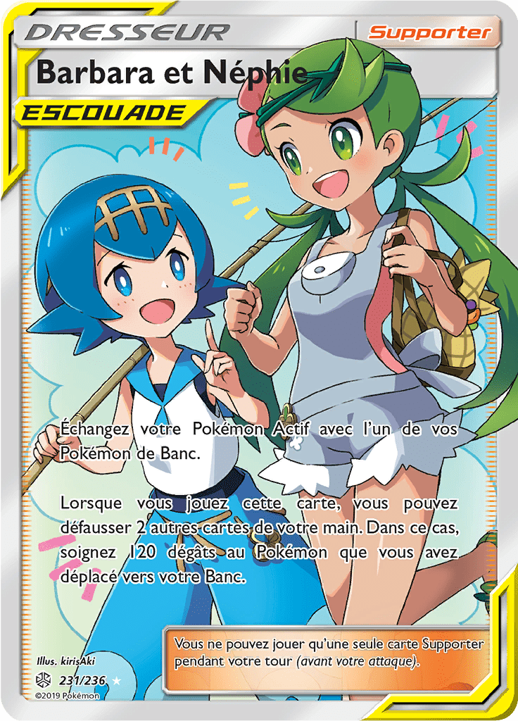 Barbara et Néphie - SL Éclipse Cosmique - 231 - Trainer Full Art
