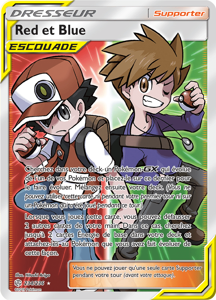 Red et Blue - SL Éclipse Cosmique - 234 - Trainer Full Art