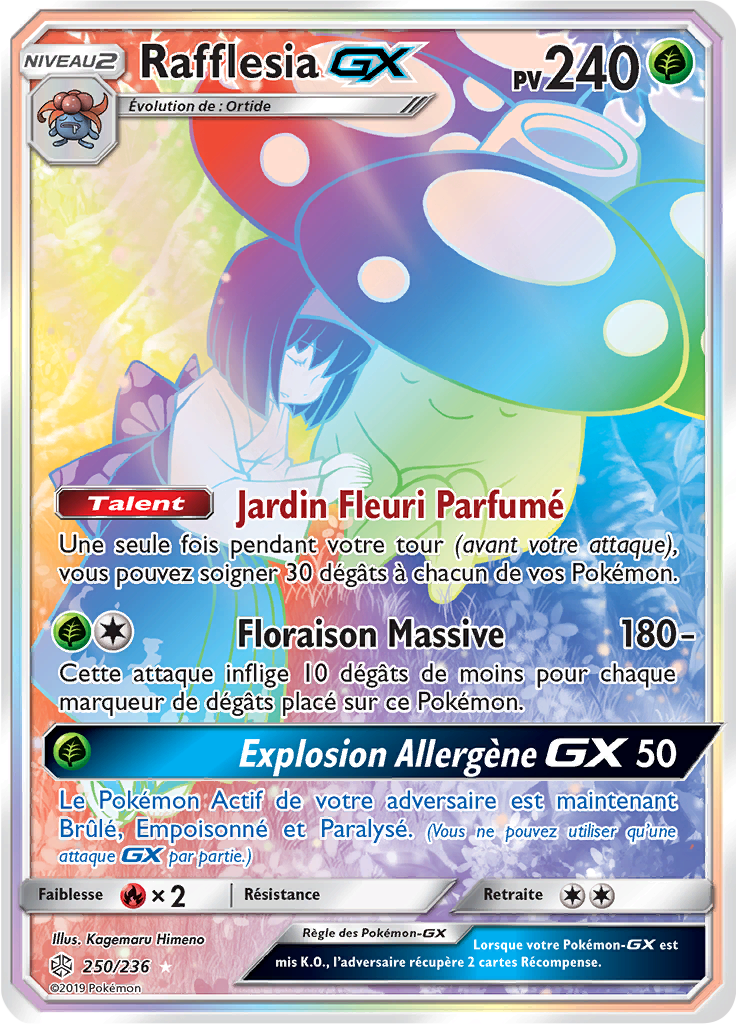 Rafflesia GX - SL Éclipse Cosmique - 250 - Arc-en-ciel rare
