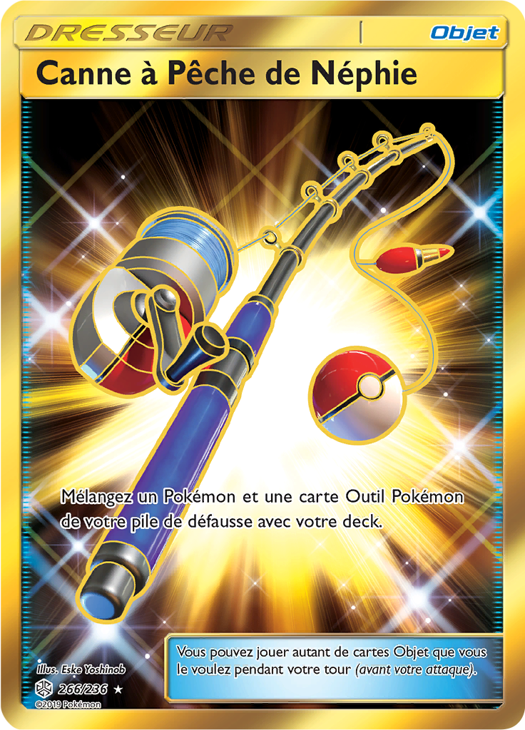 Canne à Pêche de Néphie - SL Éclipse Cosmique - 266 - Trainer gold
