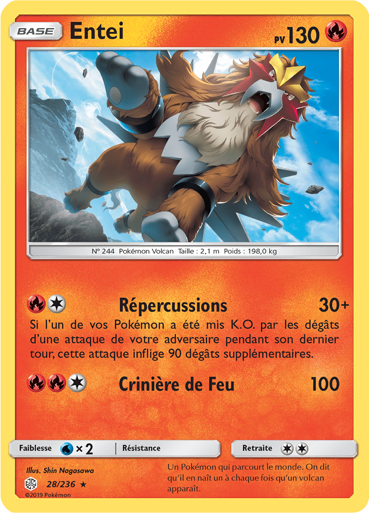 Entei - SL Éclipse Cosmique - 028 - Rare