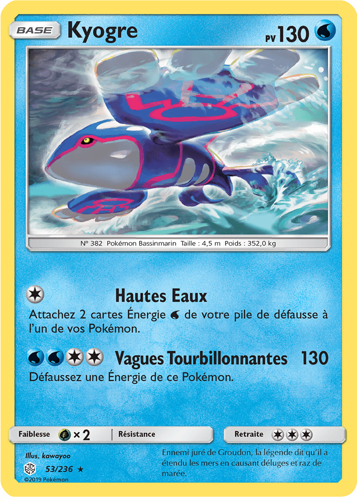 Kyogre - SL Éclipse Cosmique - 053 - Rare