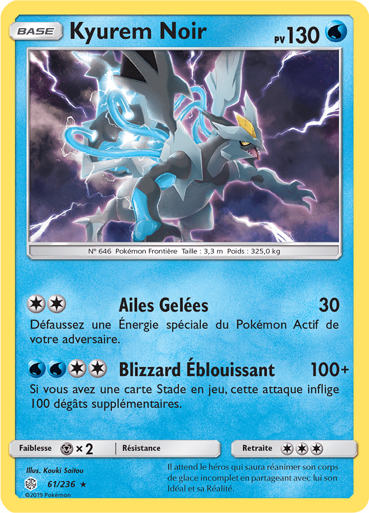 Kyurem Noir - SL Éclipse Cosmique - 061 - Rare