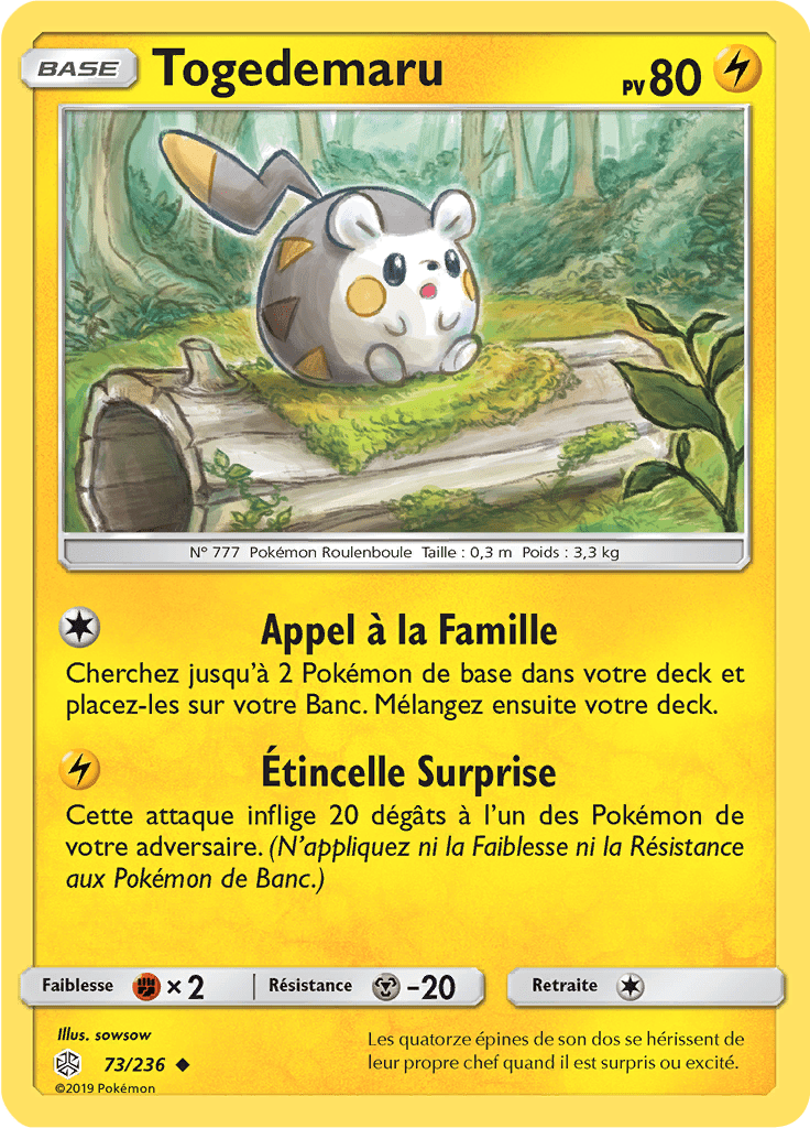 Togedemaru - SL Éclipse Cosmique - 073 - Peu commune