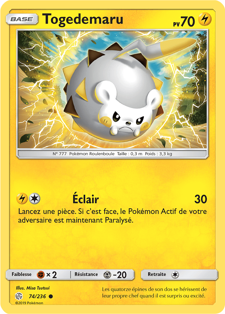 Togedemaru - SL Éclipse Cosmique - 074 - Commune