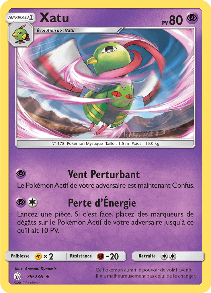 Xatu - SL Éclipse Cosmique - 079 - Rare
