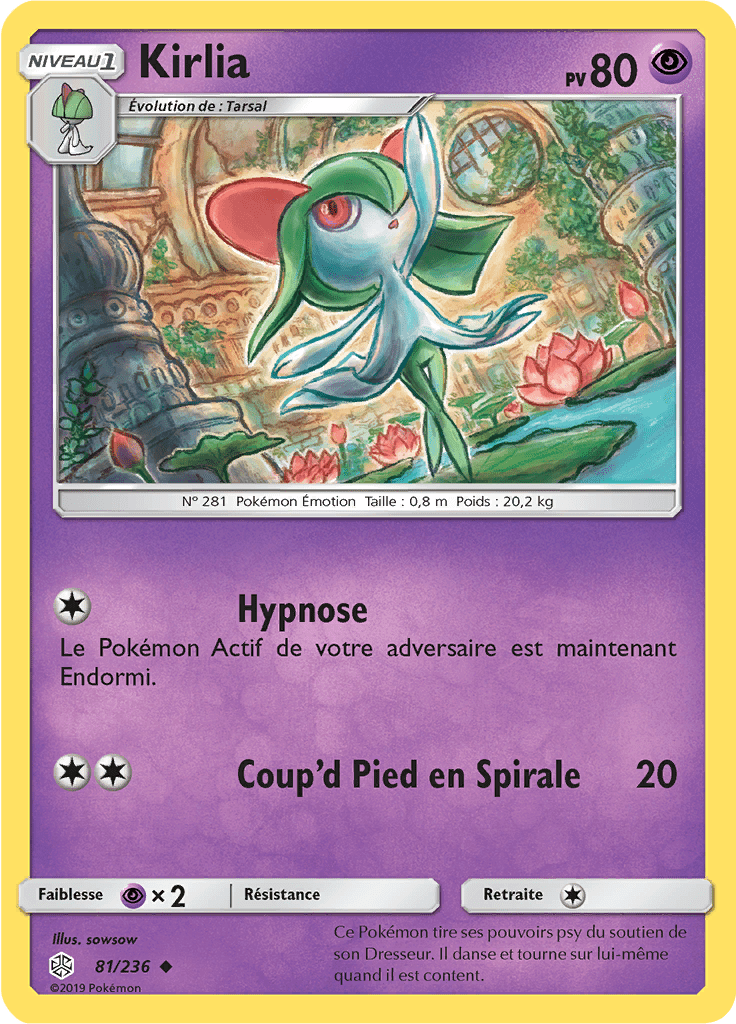 Kirlia - SL Éclipse Cosmique - 081 - Peu commune