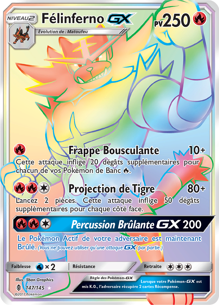Félinferno GX - SL Gardiens Ascendants - 147 - Arc-en-ciel rare
