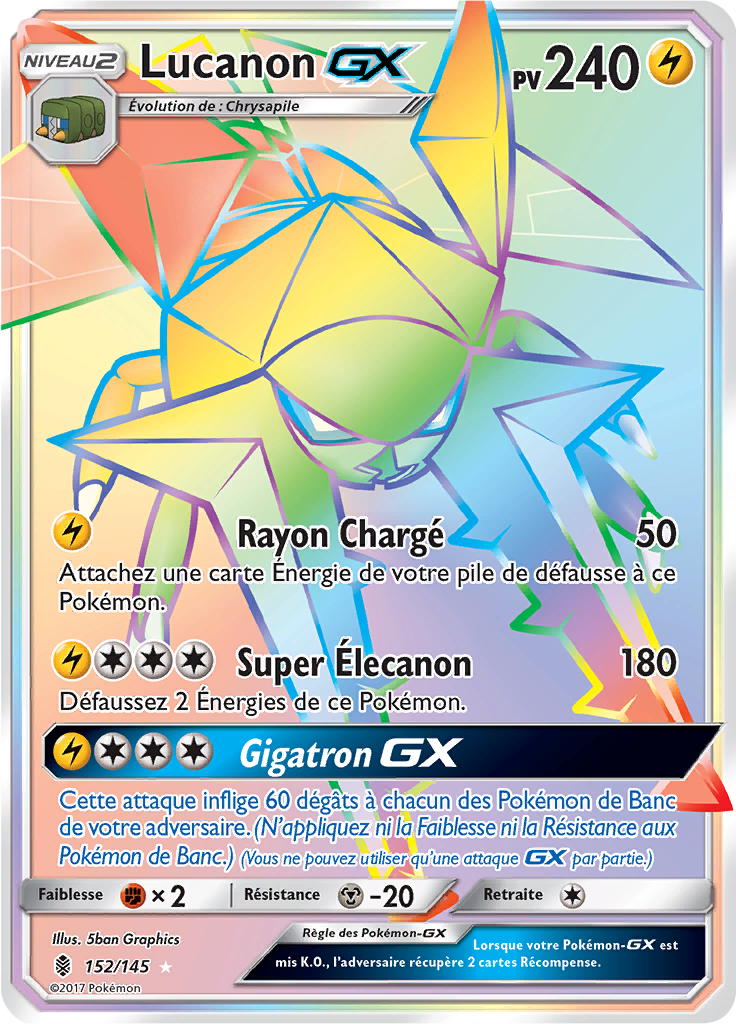 Lucanon GX - SL Gardiens Ascendants - 152 - Arc-en-ciel rare