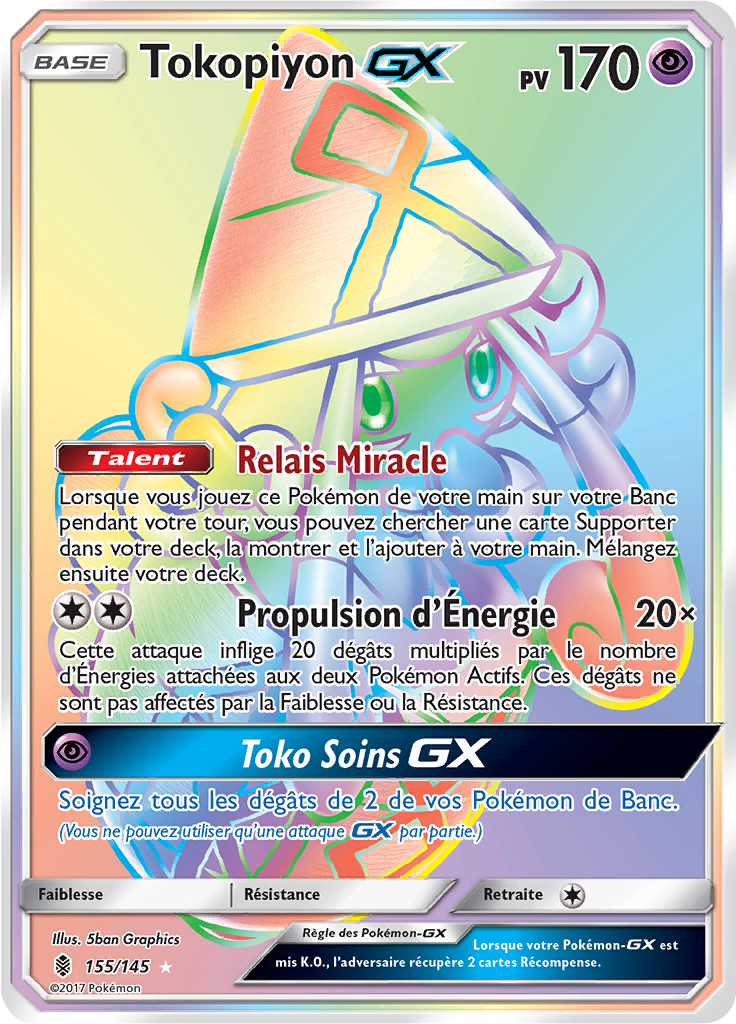 Tokopiyon GX - SL Gardiens Ascendants - 155 - Arc-en-ciel rare