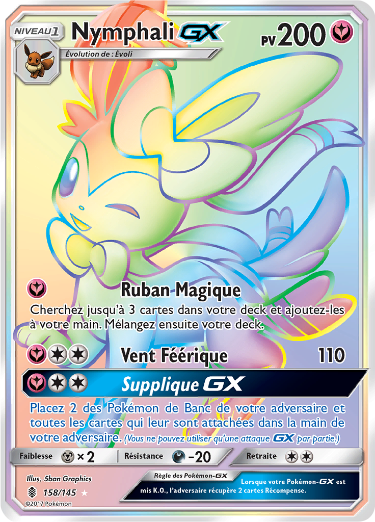 Nymphali GX - SL Gardiens Ascendants - 158 - Arc-en-ciel rare