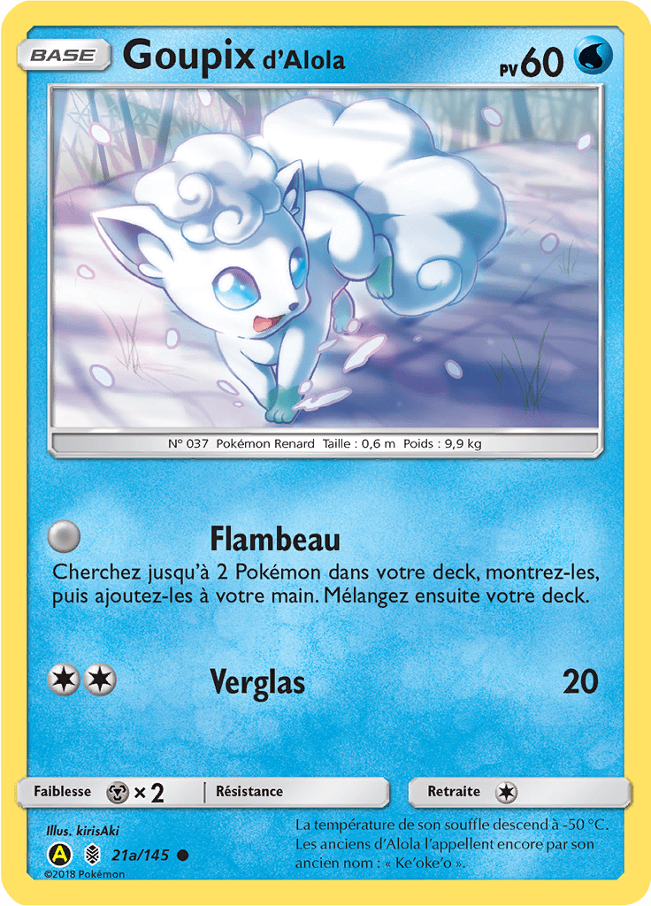 Goupix d'Alola - SL Gardiens Ascendants - 21a - Carte alternative