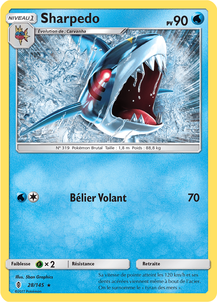 Sharpedo - SL Gardiens Ascendants - 028 - Rare