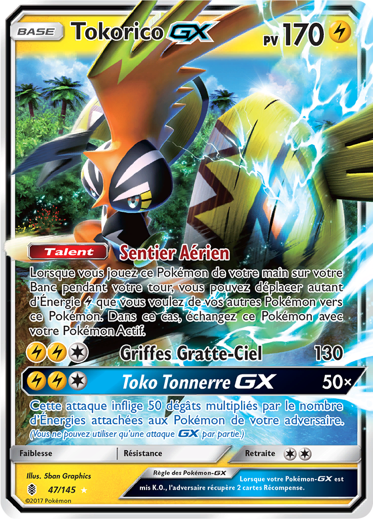 Tokorico GX - SL Gardiens Ascendants - 047 - Holographique rare GX