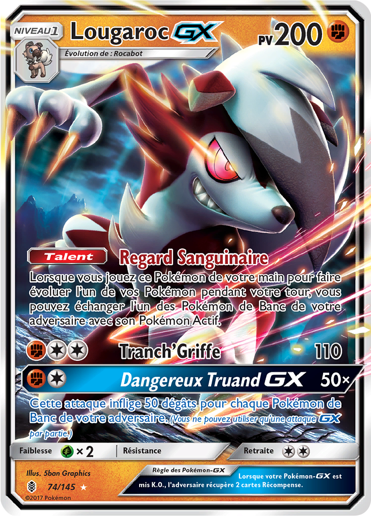 Lougaroc GX - SL Gardiens Ascendants - 074 - Holographique rare GX