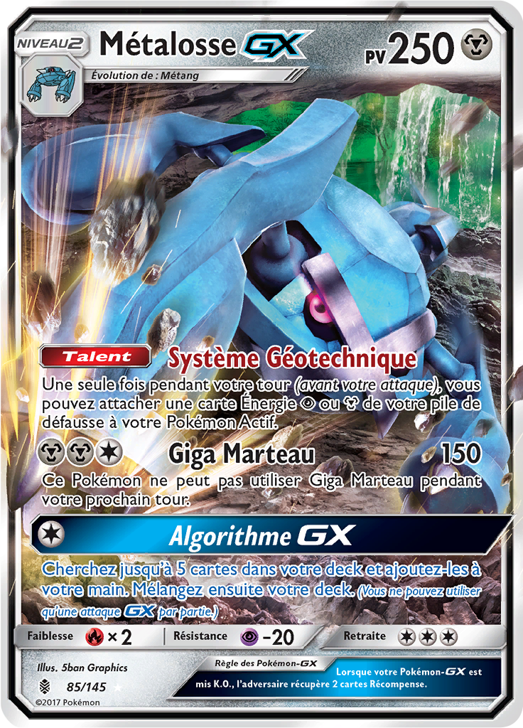 Métalosse GX - SL Gardiens Ascendants - 085 - Holographique rare GX