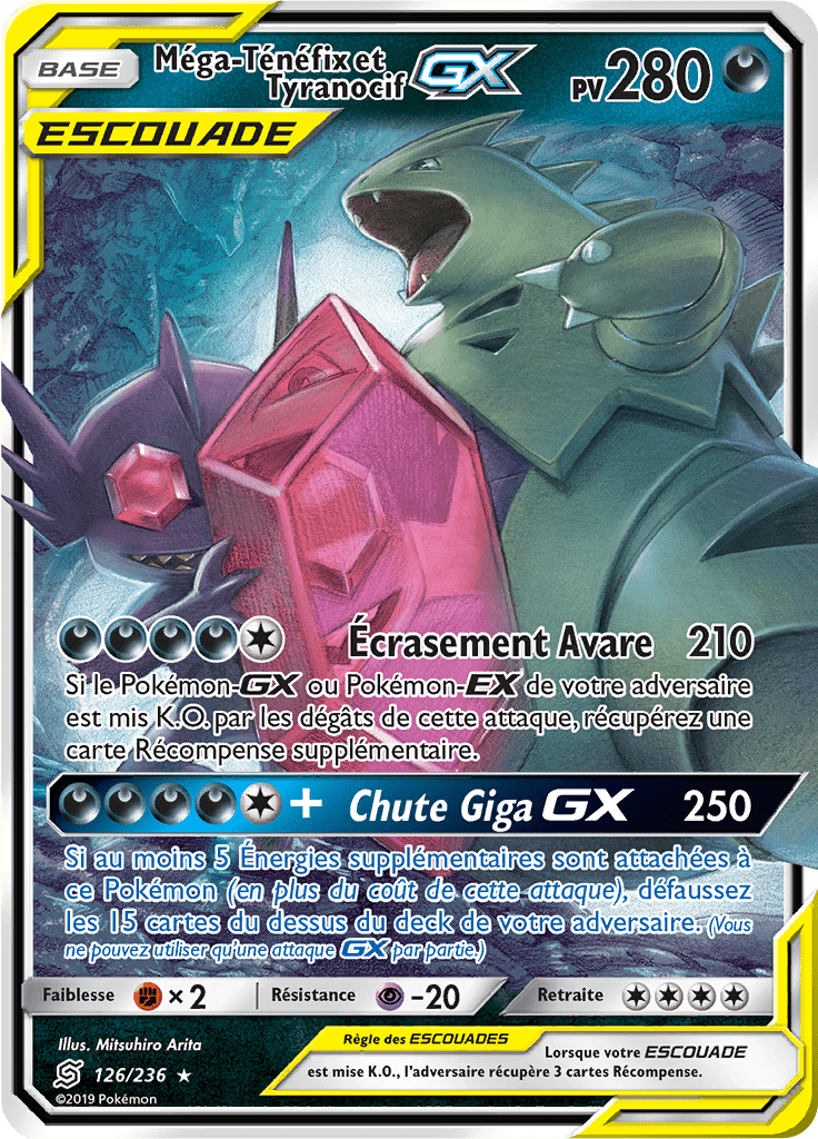 Méga-Ténéfix et Tyranocif GX - SL Harmonie des Esprits - 126 - Holographique rare GX
