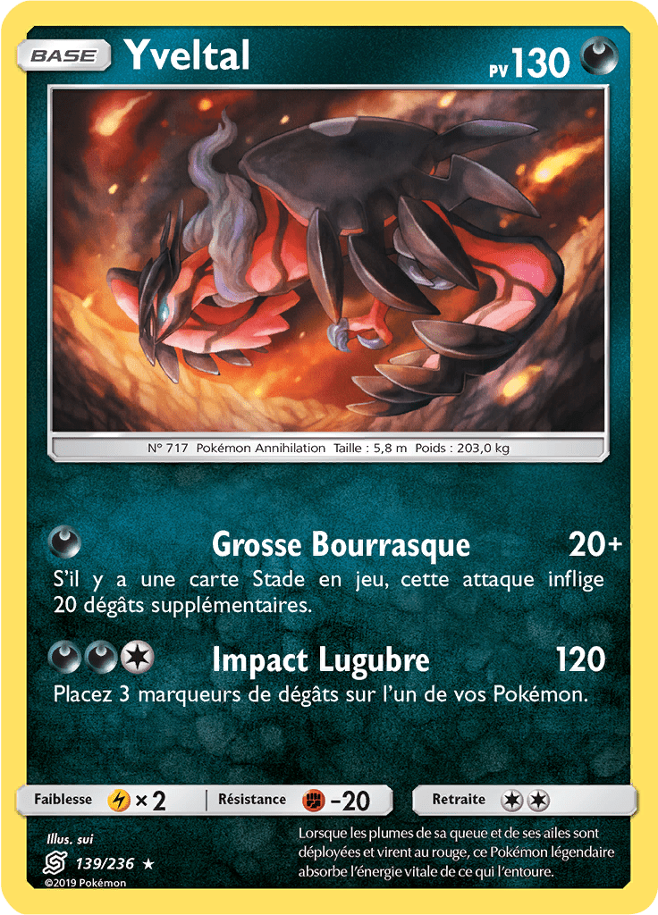 Yveltal - SL Harmonie des Esprits - 139 - Holographique rare