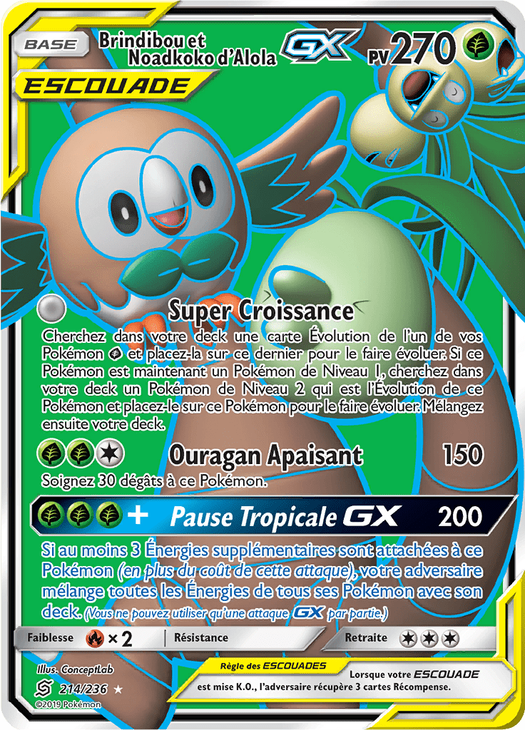 Brindibou et Noadkoko d'Alola GX - SL Harmonie des Esprits - 214 - GX Full Art