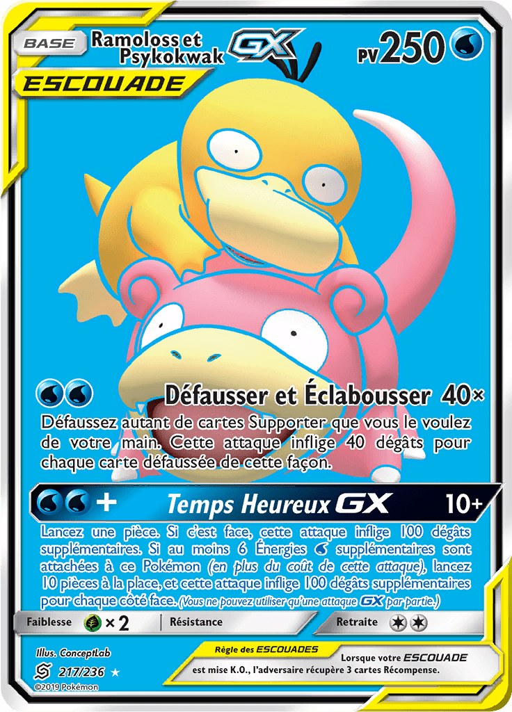 Ramoloss et Psykokwak GX - SL Harmonie des Esprits - 217 - GX Full Art