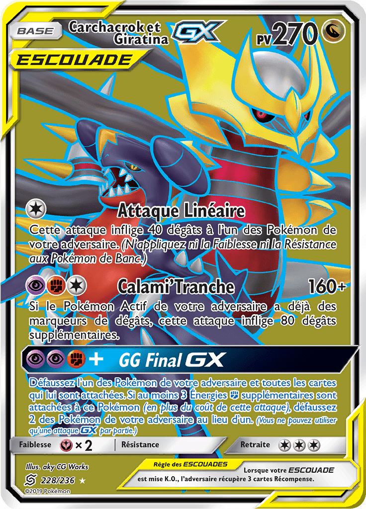 Carchacrok et Giratina GX - SL Harmonie des Esprits - 228 - GX Full Art