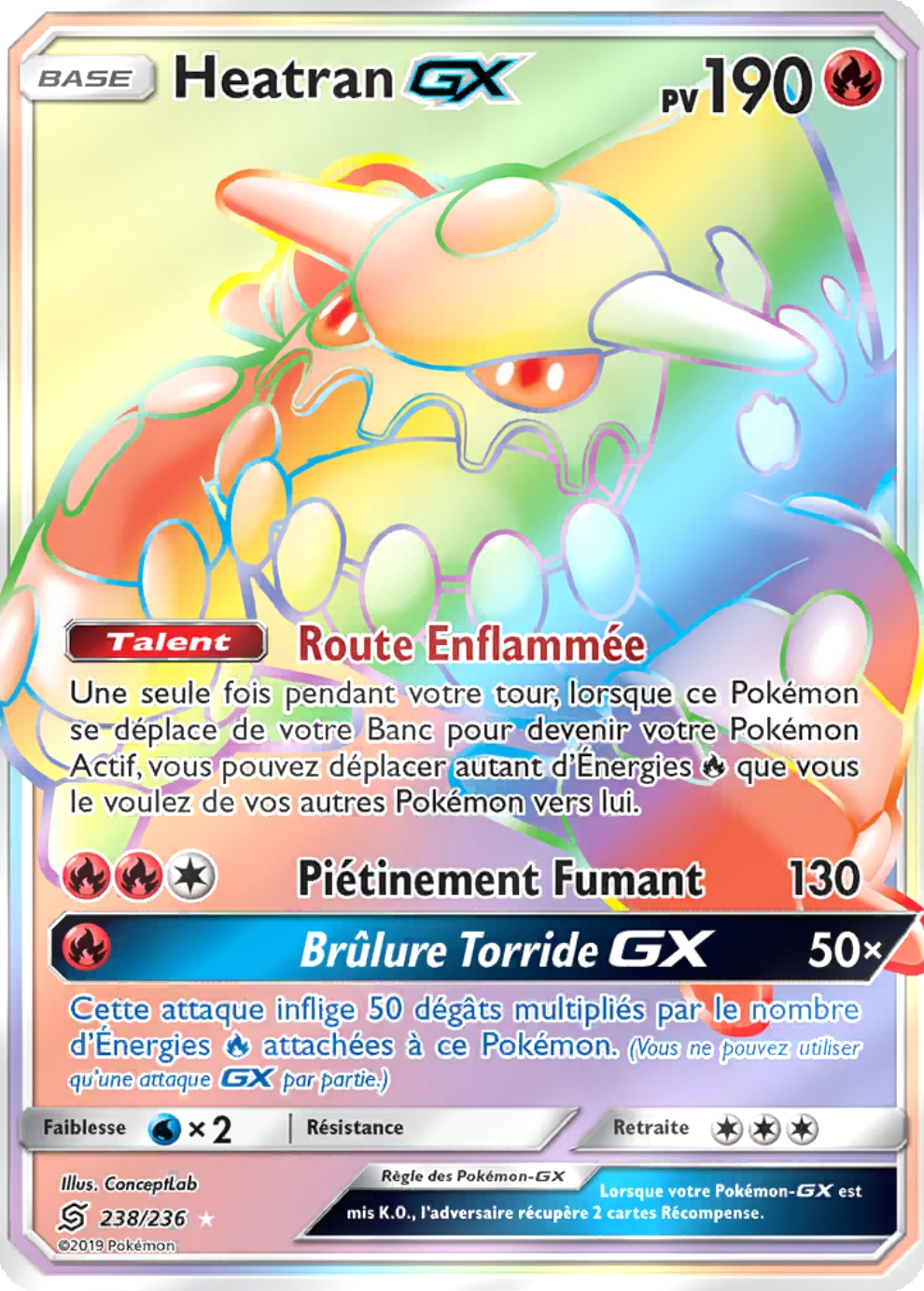 Heatran GX - SL Harmonie des Esprits - 238 - Arc-en-ciel rare