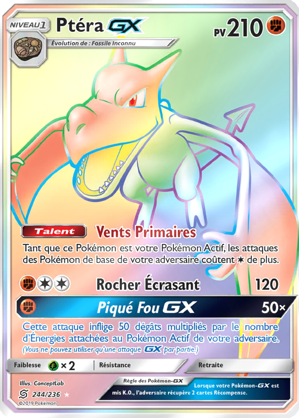Ptéra GX - SL Harmonie des Esprits - 244 - Arc-en-ciel rare