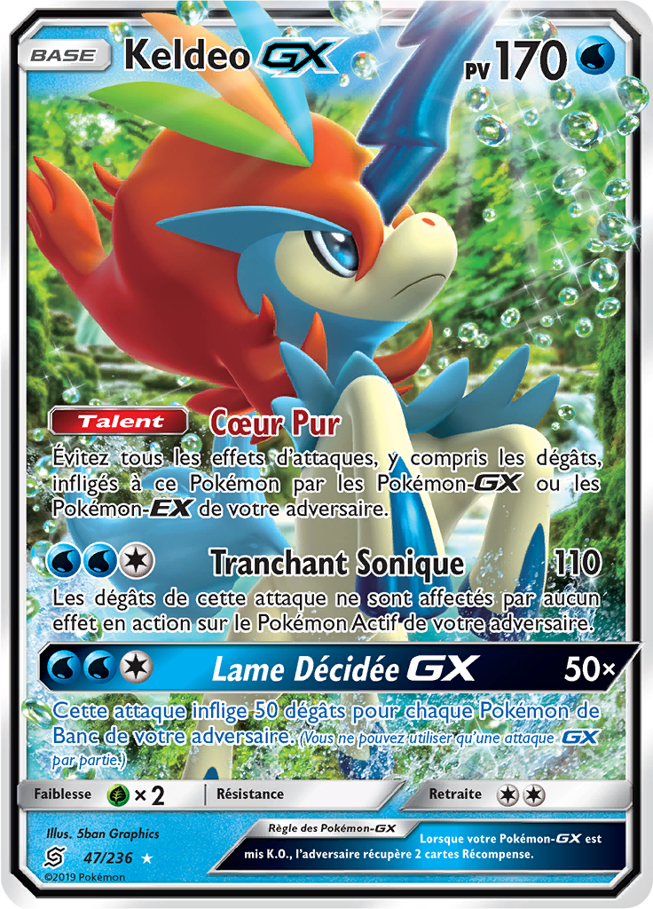 Keldeo - SL Harmonie des Esprits - 047 - Holographique rare GX