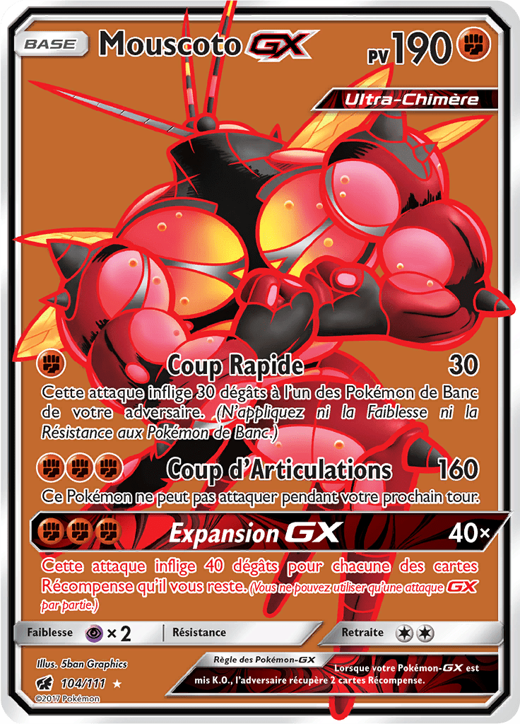 Mouscoto GX - SL Invasion Carmin - 104 - GX Full Art