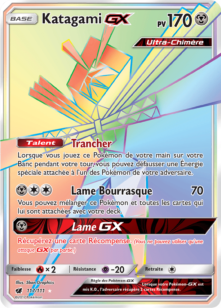 Katagami GX - SL Invasion Carmin - 117 - Arc-en-ciel rare