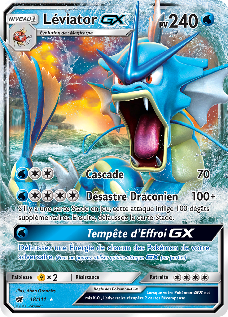 Léviator GX - SL Invasion Carmin - 018 - Holographique rare GX