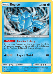 Regice - SL Invasion Carmin - 028 - Holographique rare