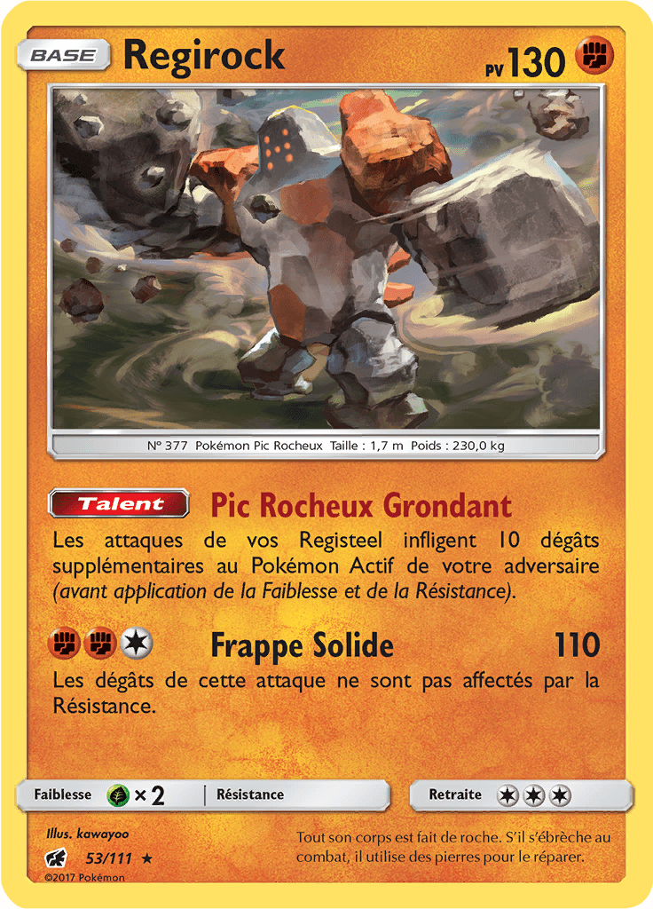 Regirock - SL Invasion Carmin - 053 - Rare