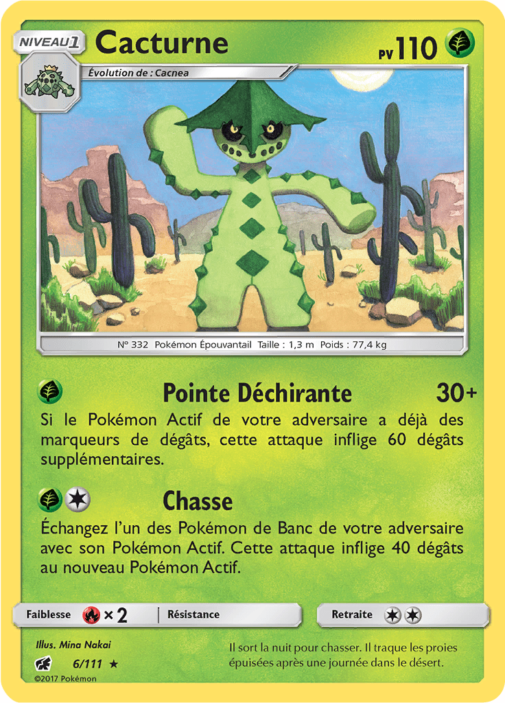 Cacturne - SL Invasion Carmin - 006 - Rare