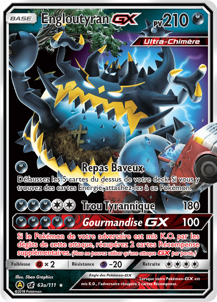 Engloutyran GX - SL Invasion Carmin - 63a - Carte alternative