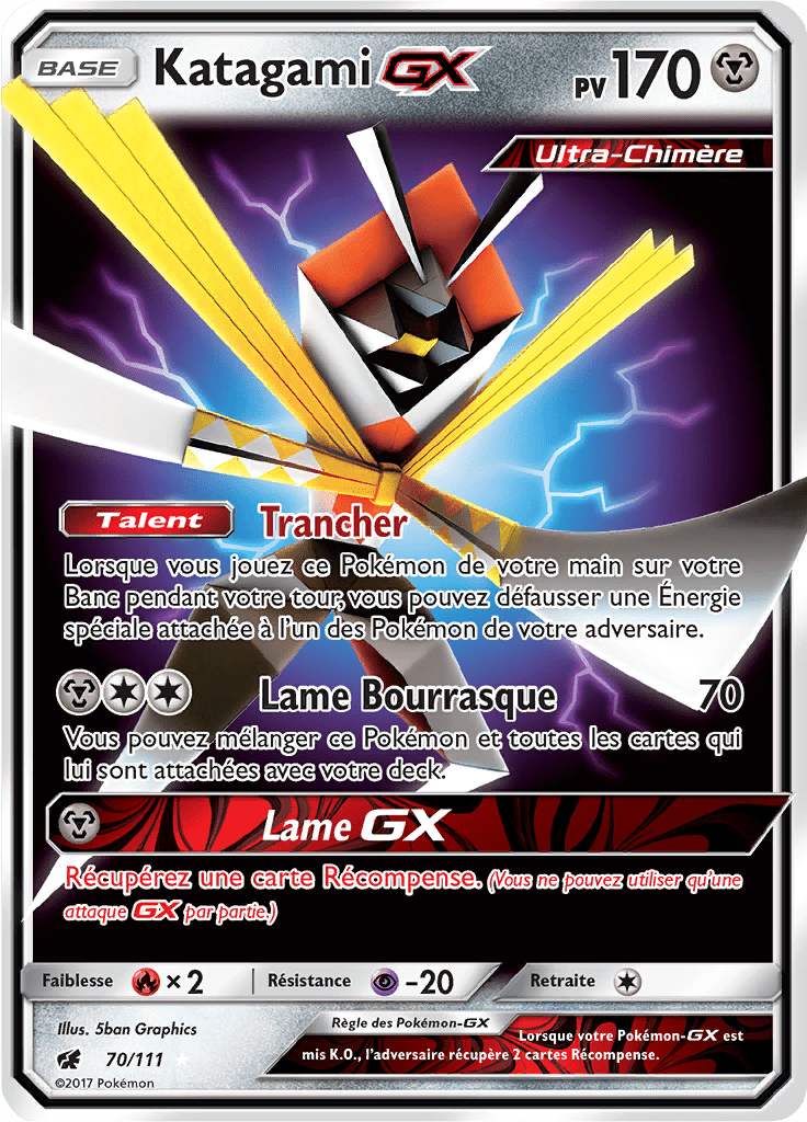 Katagami GX - SL Invasion Carmin - 070 - Holographique rare GX