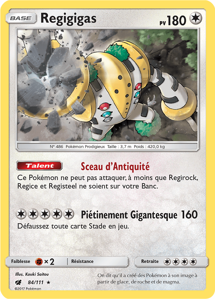 Regigigas - SL Invasion Carmin - 084 - Holographique rare
