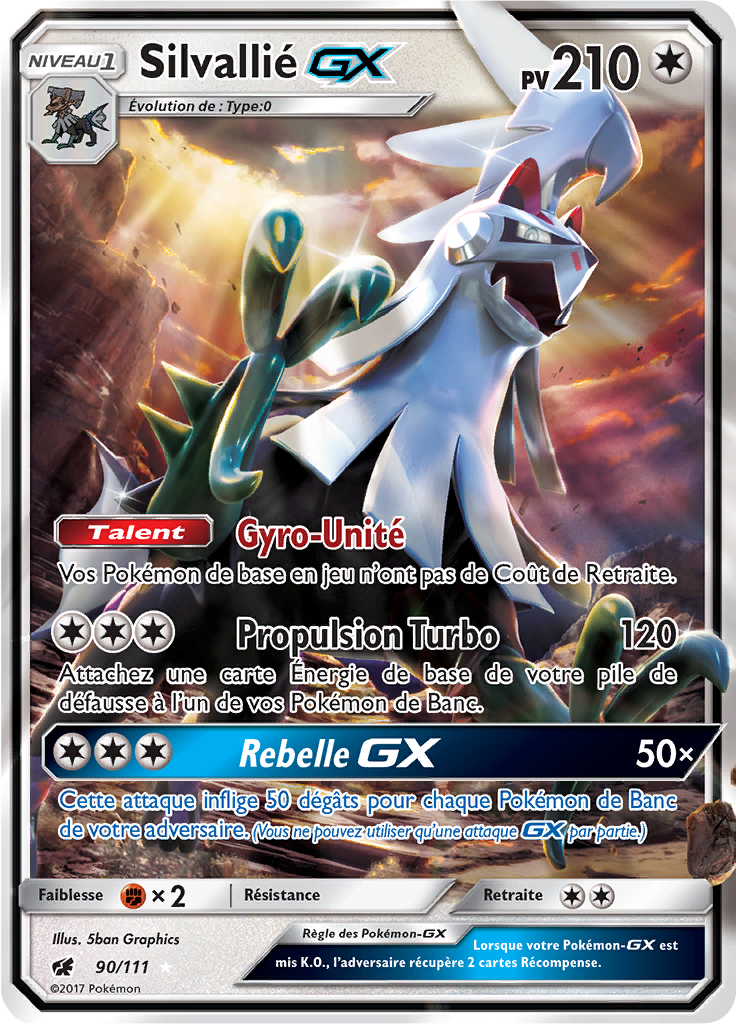 Silvallié GX - SL Invasion Carmin - 090 - Holographique rare GX