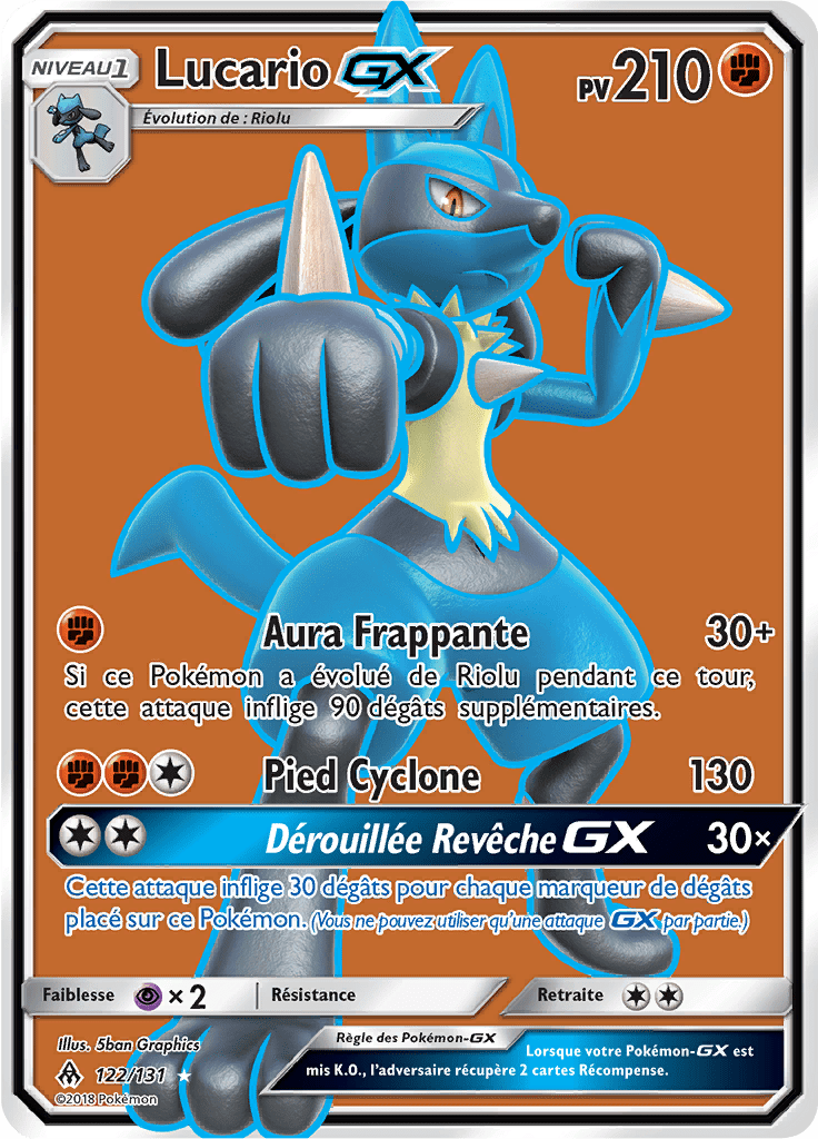 Lucario GX - SL Lumière Interdite - 122 - GX Full Art
