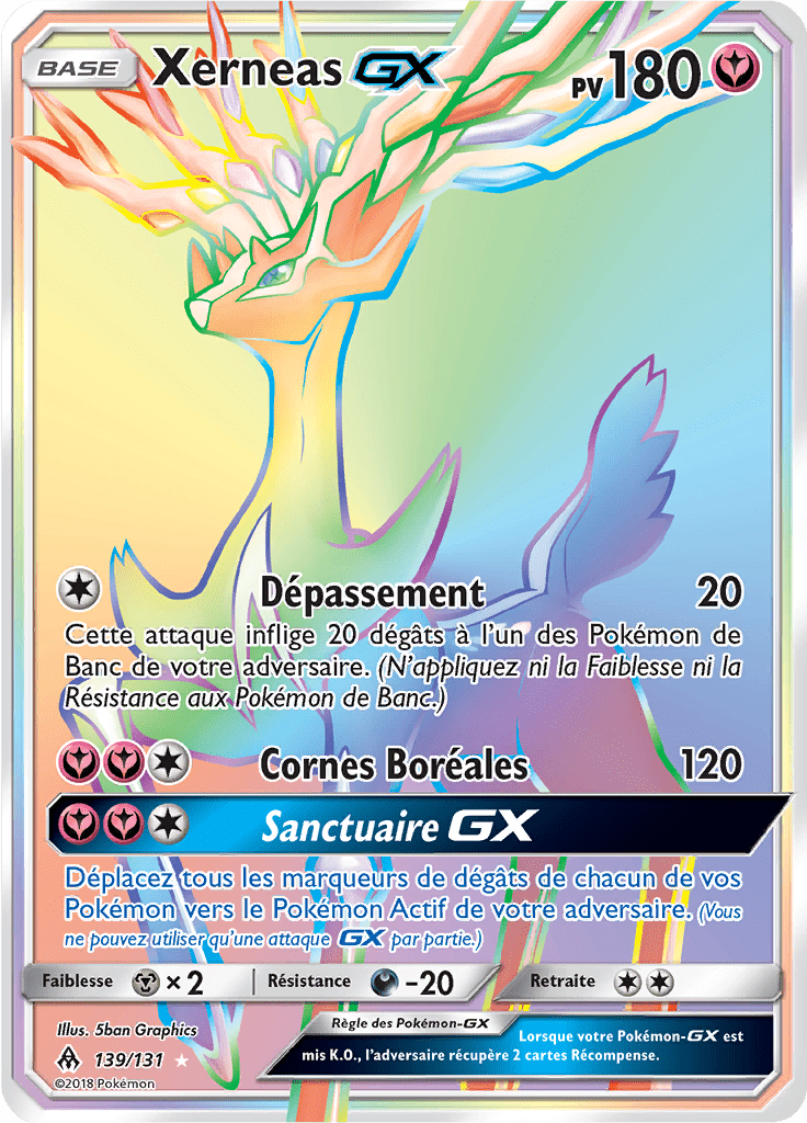 Xerneas GX - SL Lumière Interdite - 139 - Arc-en-ciel rare