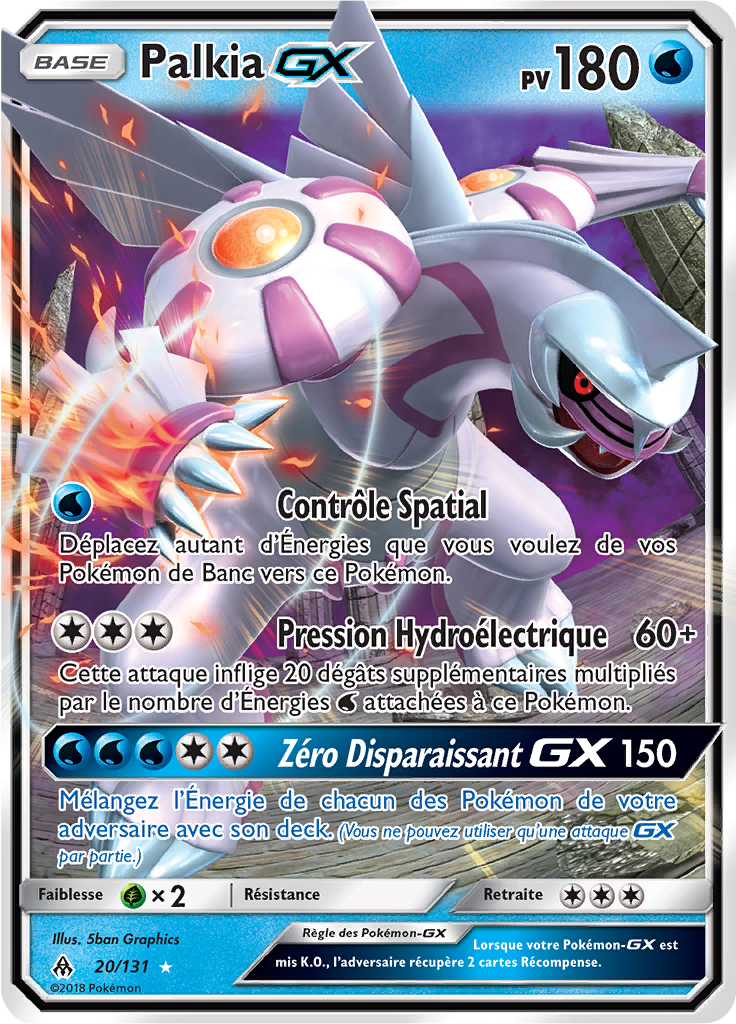 Palkia GX - SL Lumière Interdite - 020 - Holographique rare GX
