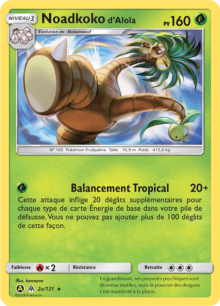 Noadkoko d'Alola - SL Lumière Interdite - 02a - Carte alternative