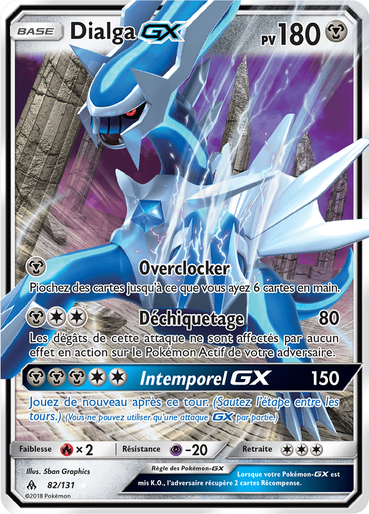 Dialga GX - SL Lumière Interdite - 082 - Holographique rare GX