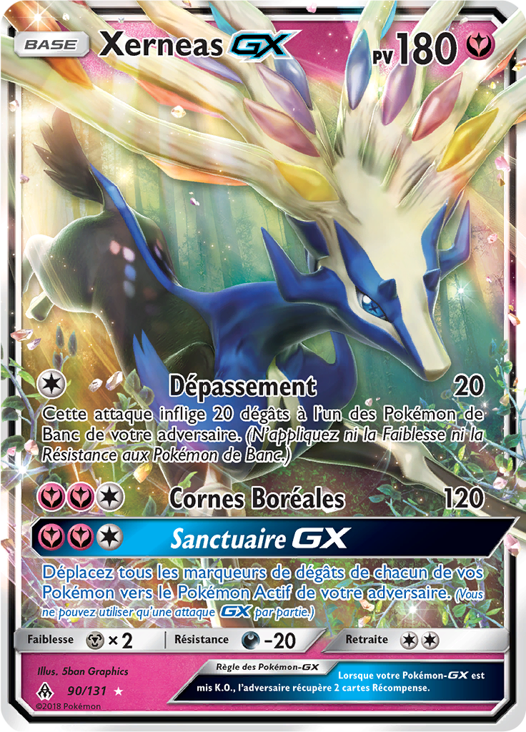 Xerneas GX - SL Lumière Interdite - 090 - Holographique rare GX