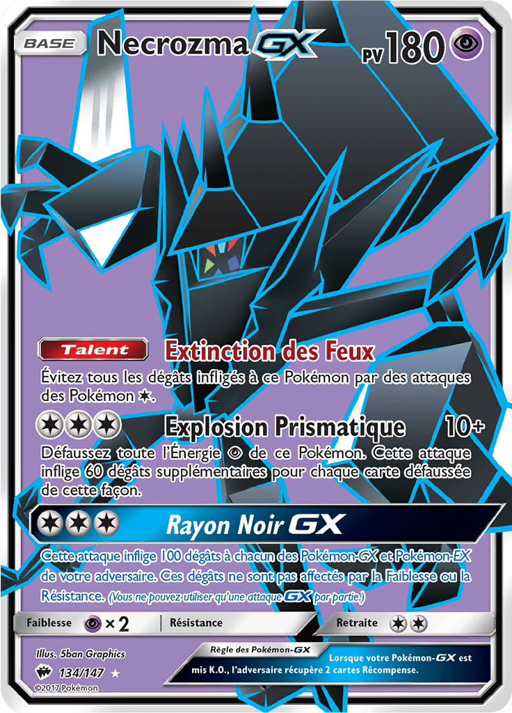 Necrozma GX - SL Ombres Ardentes - 134 - GX Full Art