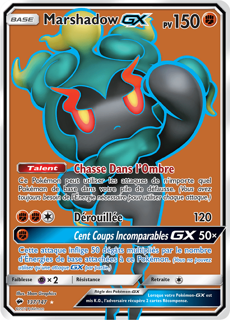 Marshadow GX - SL Ombres Ardentes - 137 - GX Full Art