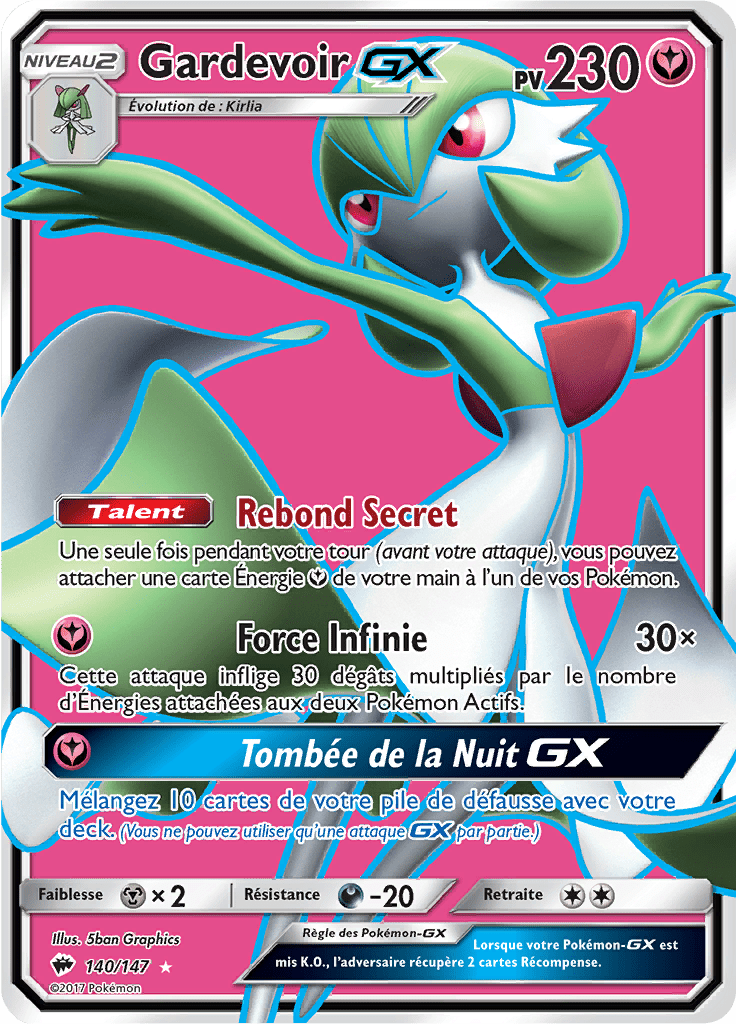Gardevoir GX - SL Ombres Ardentes - 140 - GX Full Art